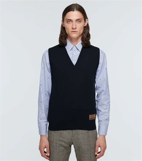 sweater vest gucci|cashmere sweater Gucci.